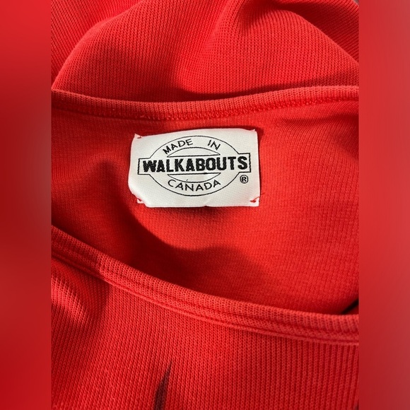 Vintage Women’s Size XXL Waffle Knit Long Sleeve Shirt Flower Design Walkabouts - Picture 5 of 9